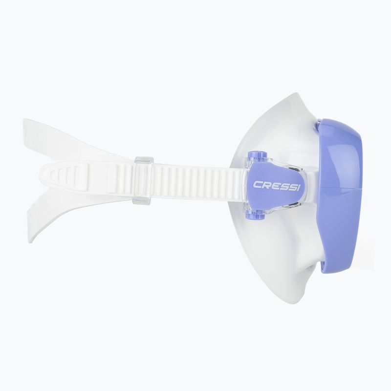 Masca de scufundare pentru femei Cressi Honey 420 UV white/lilac/blue/orange 3