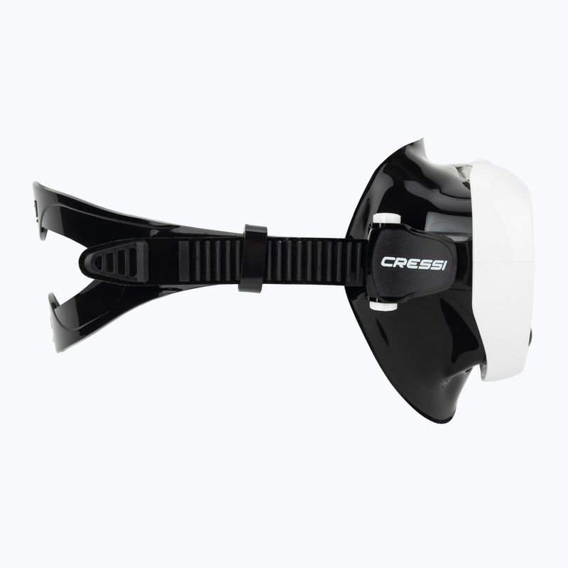 Masca de scufundare pentru femei Cressi Honey 420 UV black/white/yellow/blue 3