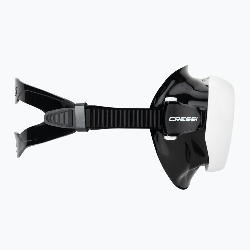 Masca de scufundare pentru femei Cressi Honey 420 UV black/white/blue/orange 3