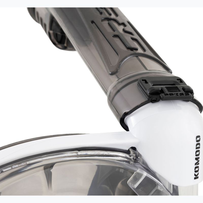 Masca facială completă pentru snorkeling Cressi Komodo Full Face white/black 7