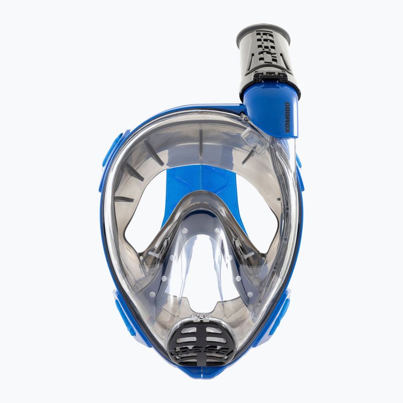 Masca facială completă pentru snorkeling Cressi Komodo Full Face blue/black 3