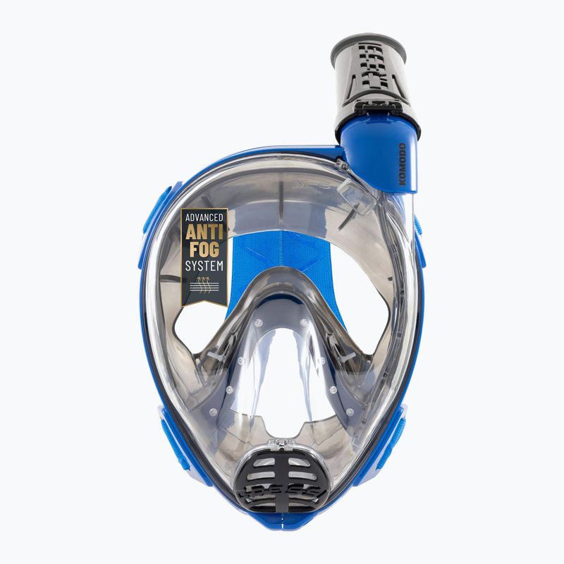 Masca facială completă pentru snorkeling Cressi Komodo Full Face blue/black 4