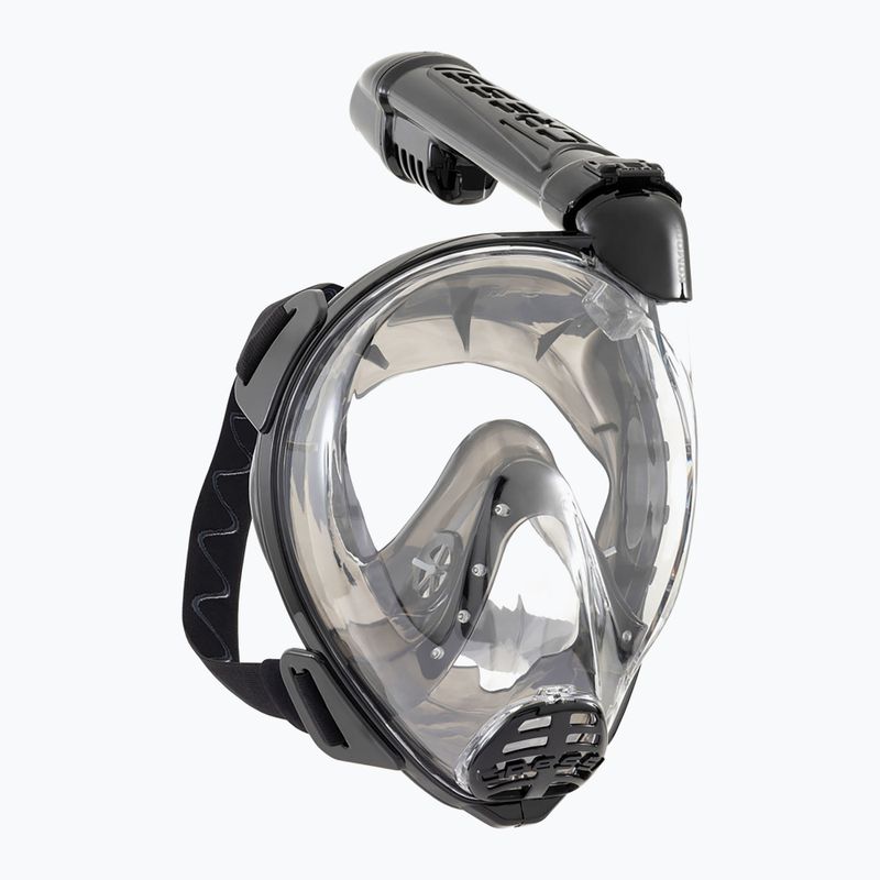 Masca facială completă pentru snorkeling Cressi Komodo Full Face black/black 4