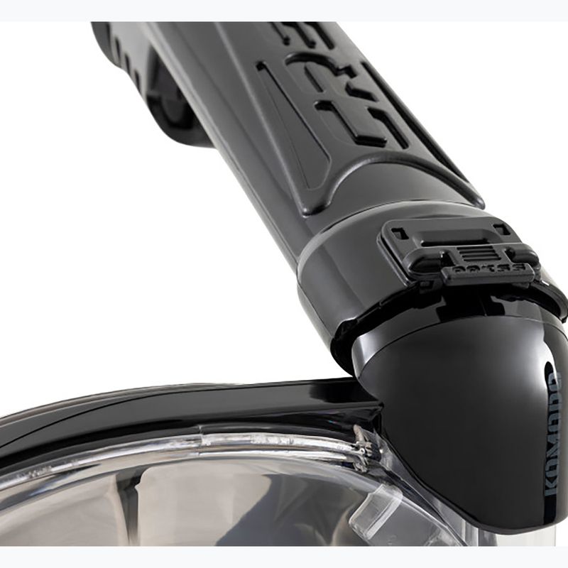 Masca facială completă pentru snorkeling Cressi Komodo Full Face black/black 6