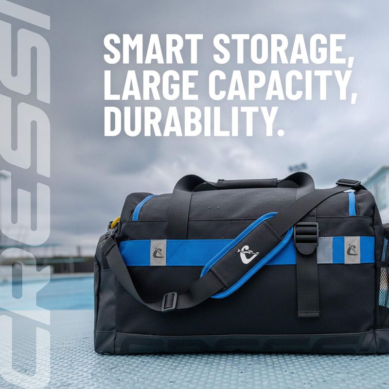 Geantă Cressi Olimpia Pool Family Duffle 45 l black/blue 11