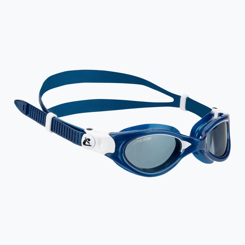 Ochelari de înot pentru femei Cressi Flash blue metal/white smoked