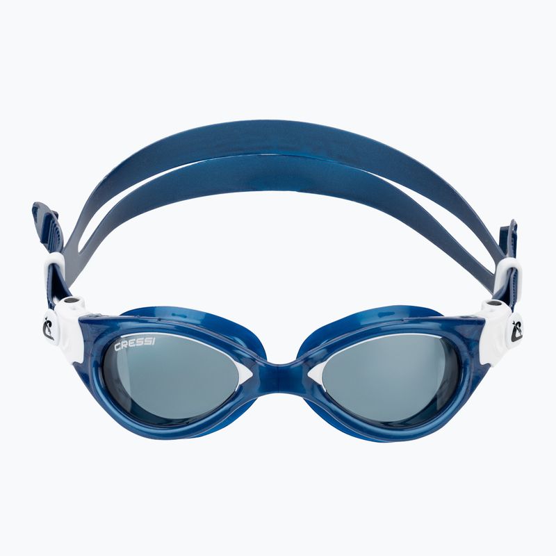 Ochelari de înot pentru femei Cressi Flash blue metal/white smoked 2