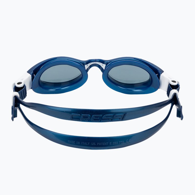 Ochelari de înot pentru femei Cressi Flash blue metal/white smoked 4