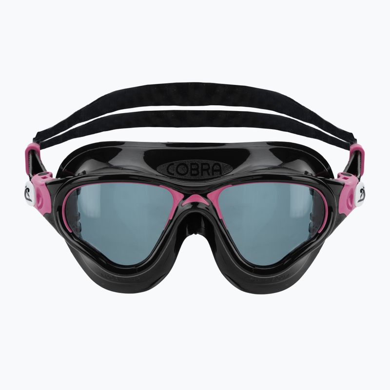 Mască de înot Cressi Cobra black/black/pink smoked 2