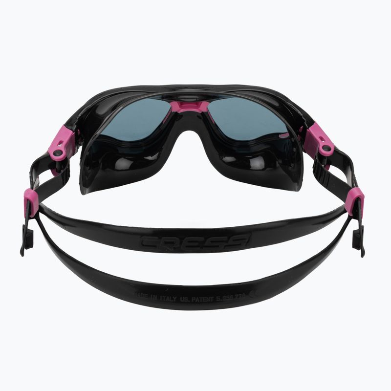 Mască de înot Cressi Cobra black/black/pink smoked 4