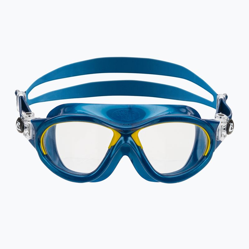 Mască de înot pentru copii Cressi Mini Cobra blue/yellow 2
