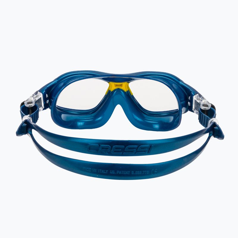 Mască de înot pentru copii Cressi Mini Cobra blue/yellow 4