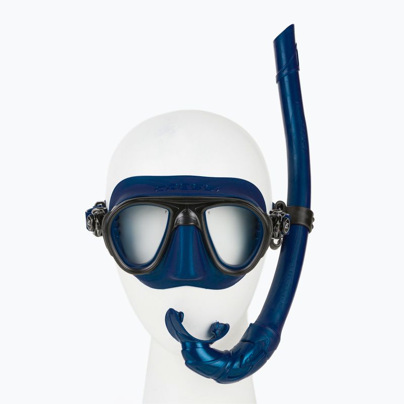 Cressi Calibro + Corsica set de snorkel mască + snorkel albastru DS434550