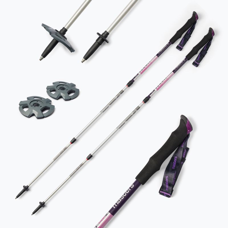 Bețe de trekking pentru femei Masters Trekking Pole Summit Light Woman, argintiu, 01S4619 7