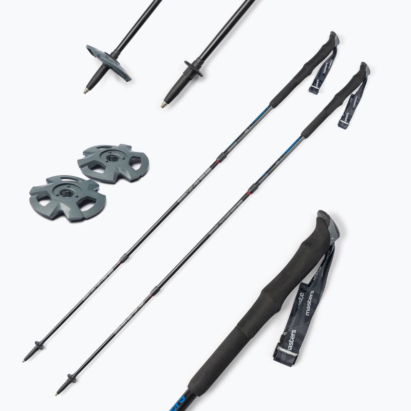 Bețe de trekking Masters Pole Summit Light Calu, negru, 01S4420 7
