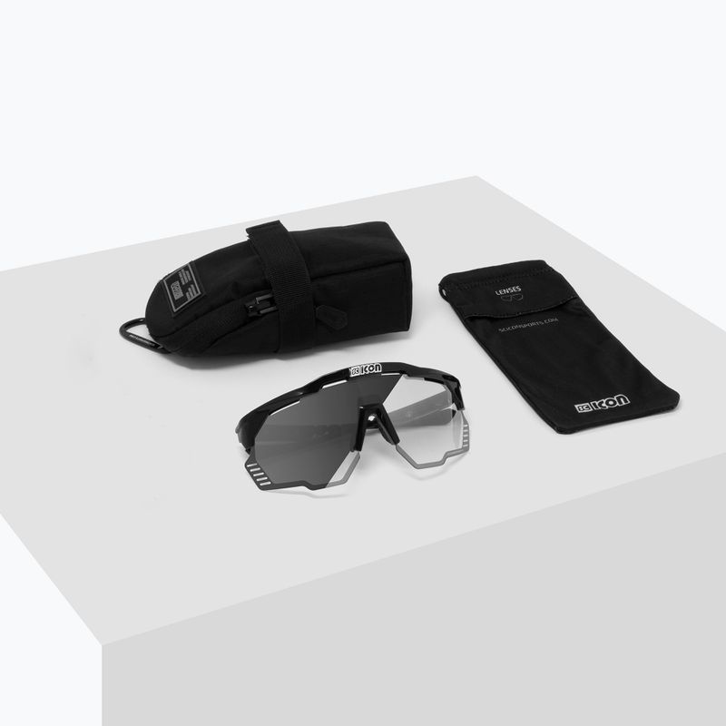Ochelari de ciclism SCICON Aeroshade Kunken negru lucios/scnpp fotocromic argintiu EY31010200 7