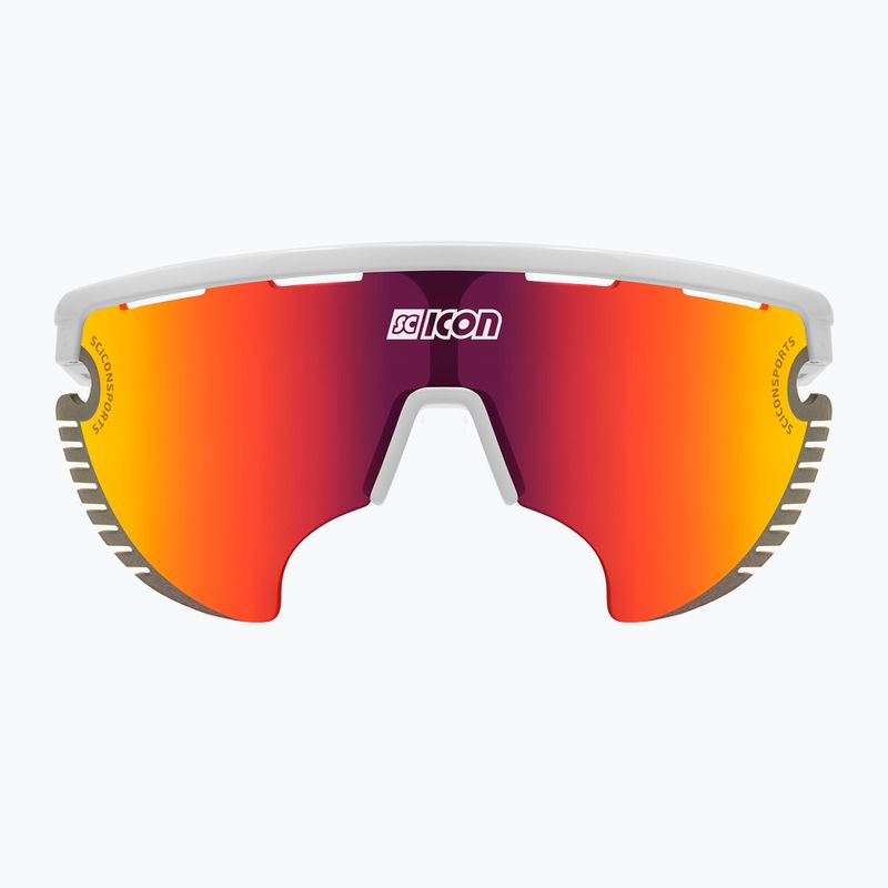 Ochelari de ciclism SCICON Aerowing Lamon alb lucios/scnpp multimirror roșu EY30060800 3