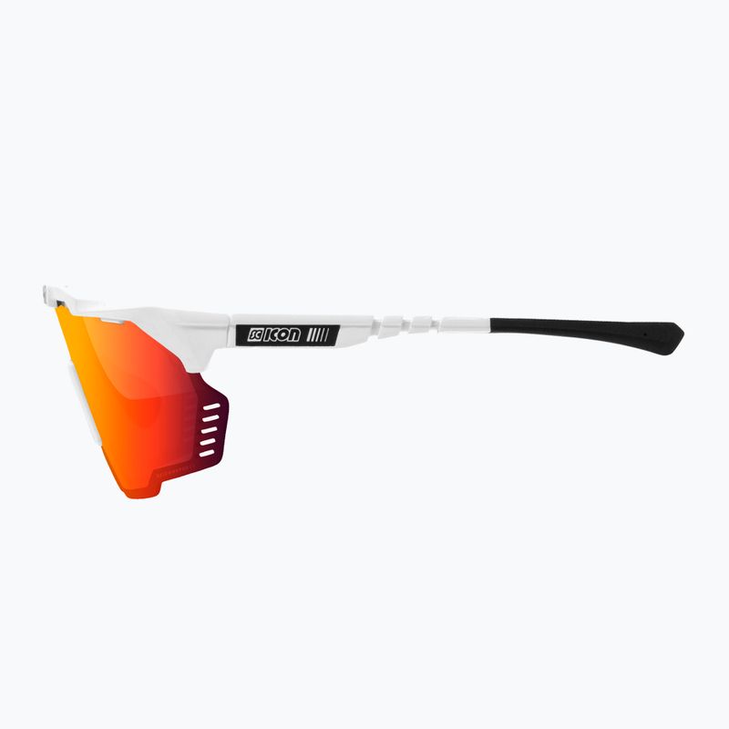 Ochelari de ciclism SCICON Aeroshade Kunken alb lucios/scnpp multimirror roșu EY31060800 4