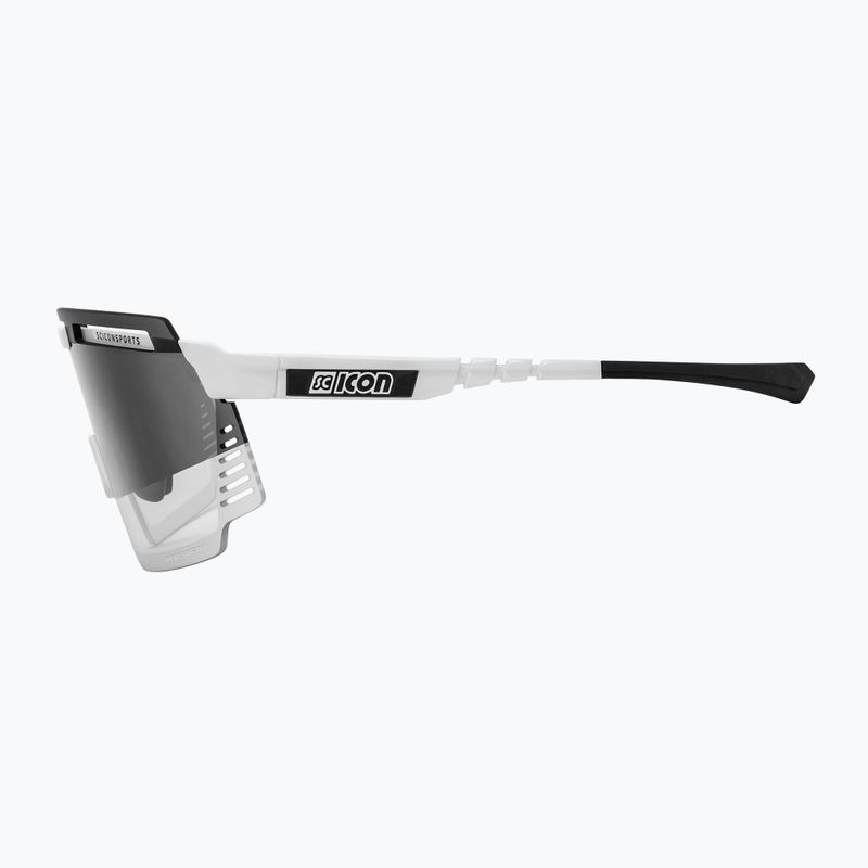 Ochelari de ciclism SCICON Aerowatt alb lucios/scnpp fotocromic argintiu EY37010800 4