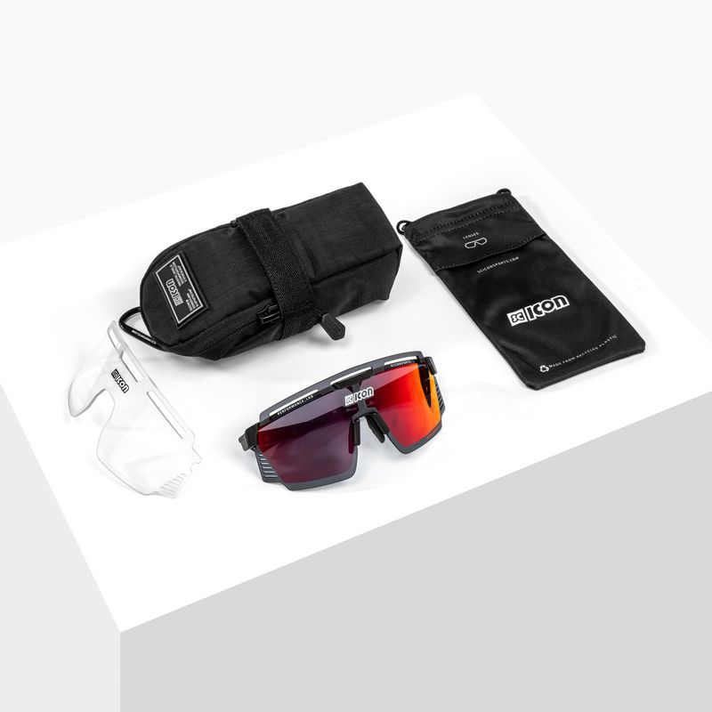 Ochelari de ciclism SCICON Aerowatt crystal gloss/scnpp multimirror red EY37060700 6