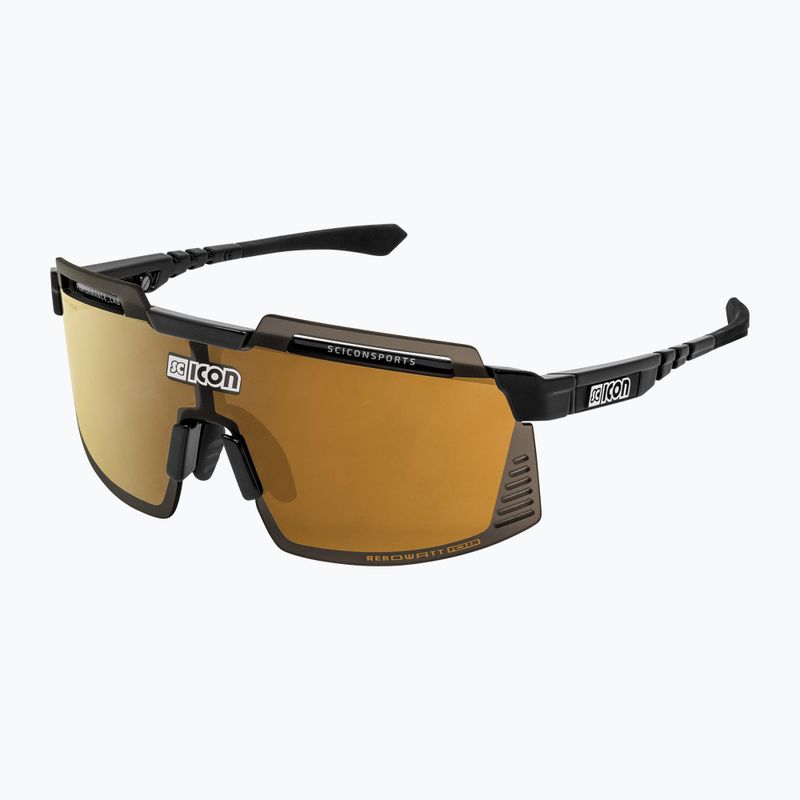 Ochelari de ciclism SCICON Aerowatt Foza negru lucios/scnpp multimirror bronz EY38070200 2