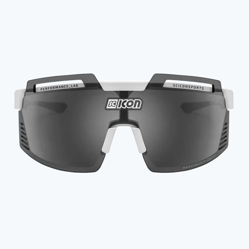 Ochelari de ciclism SCICON Aerowatt Foza alb lucios/scnpp multimirror argintiu EY38080800 3
