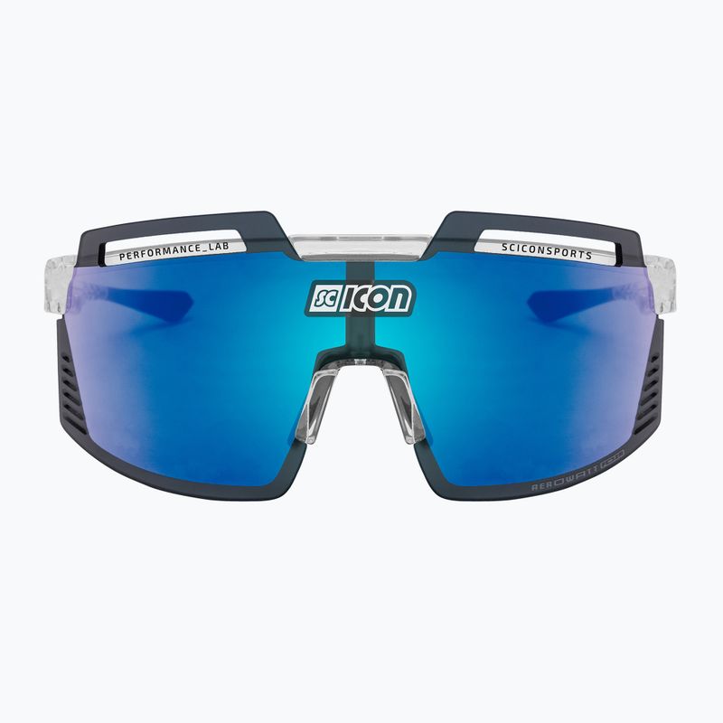 Ochelari de ciclism SCICON Aerowatt Foza crystal gloss/scnpp multimirror blue EY38030700 3