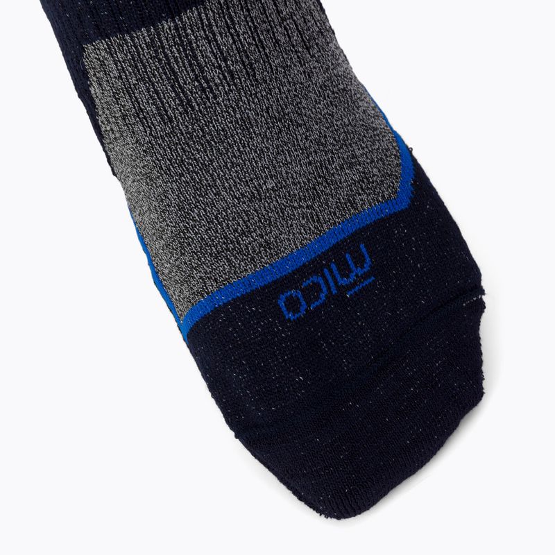 Mico Medium Weight Trek Crew Extra Dry șosete de trekking albastru marin CA03058 4