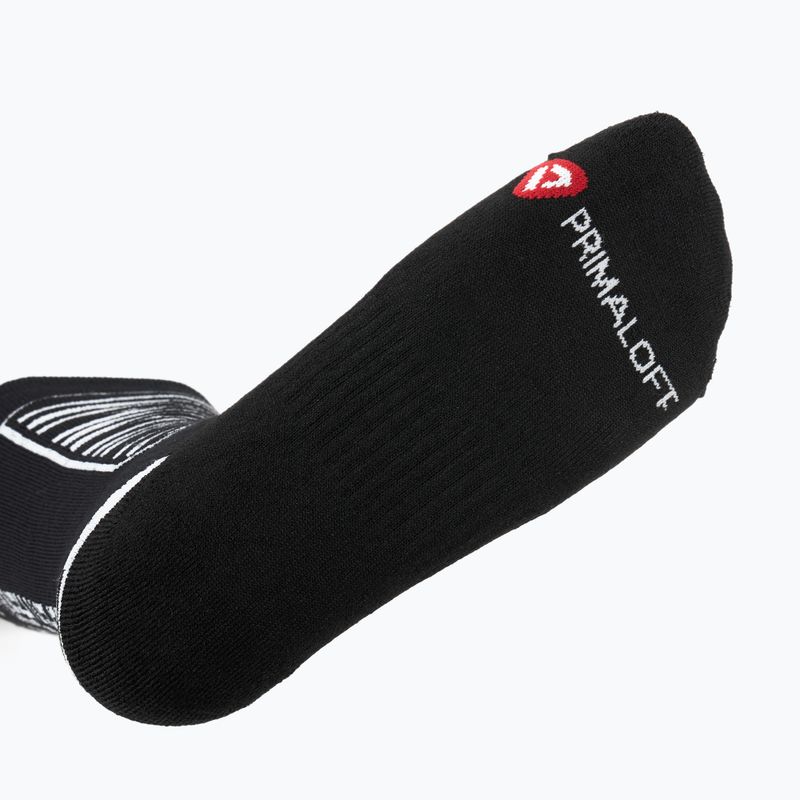 Șosete de schi Mico Heavy Weight Superthermo Primaloft Merino Ski nero bianco 4