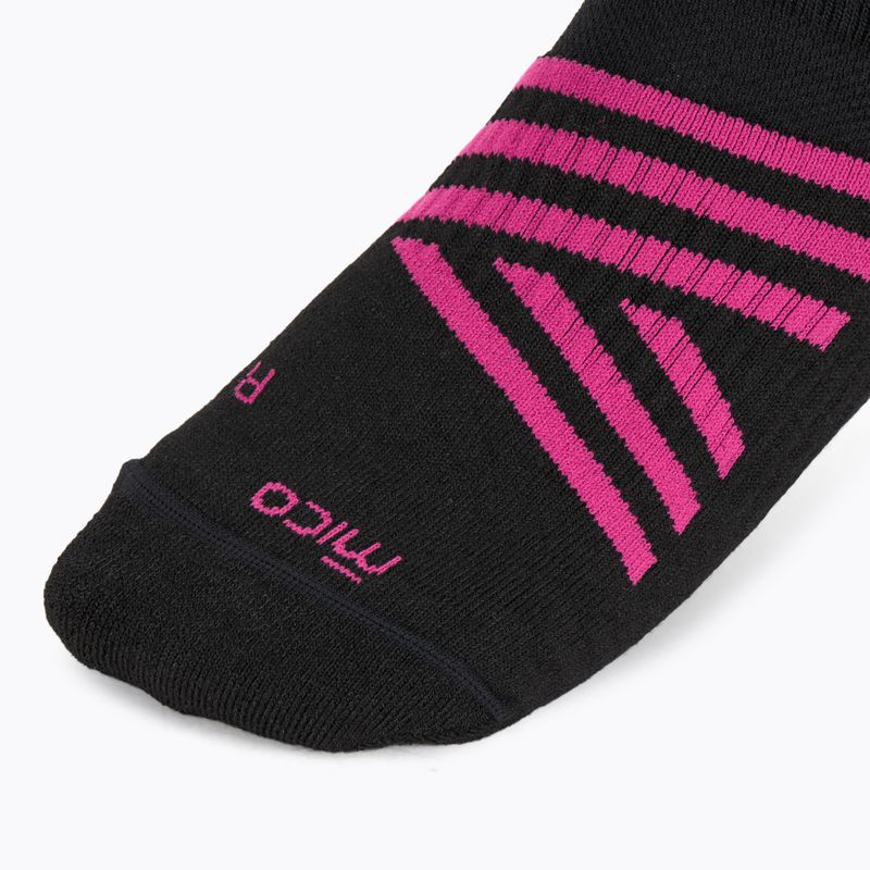 Șosete de schi Mico Heavy Weight Superthermo Primaloft Merino Ski nero fucsia 3