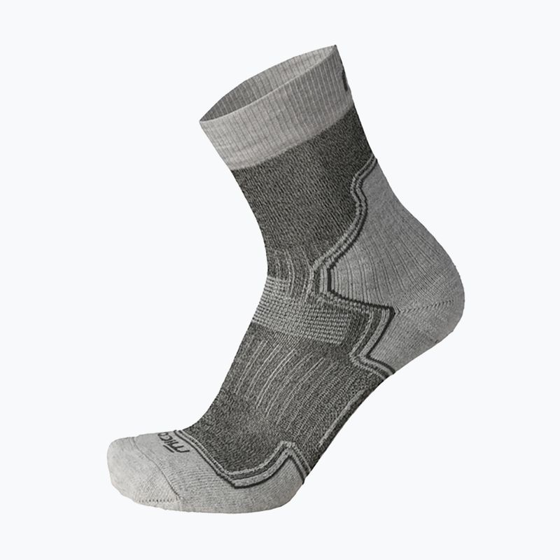 Șosete de trekking Mico Light Weight Extra Dry Hike Crew gri-deschis CA03069