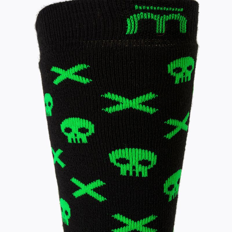 Șosete pentru copii Mico Medium Weight Warm Control Ski negru-verde CA02699 3