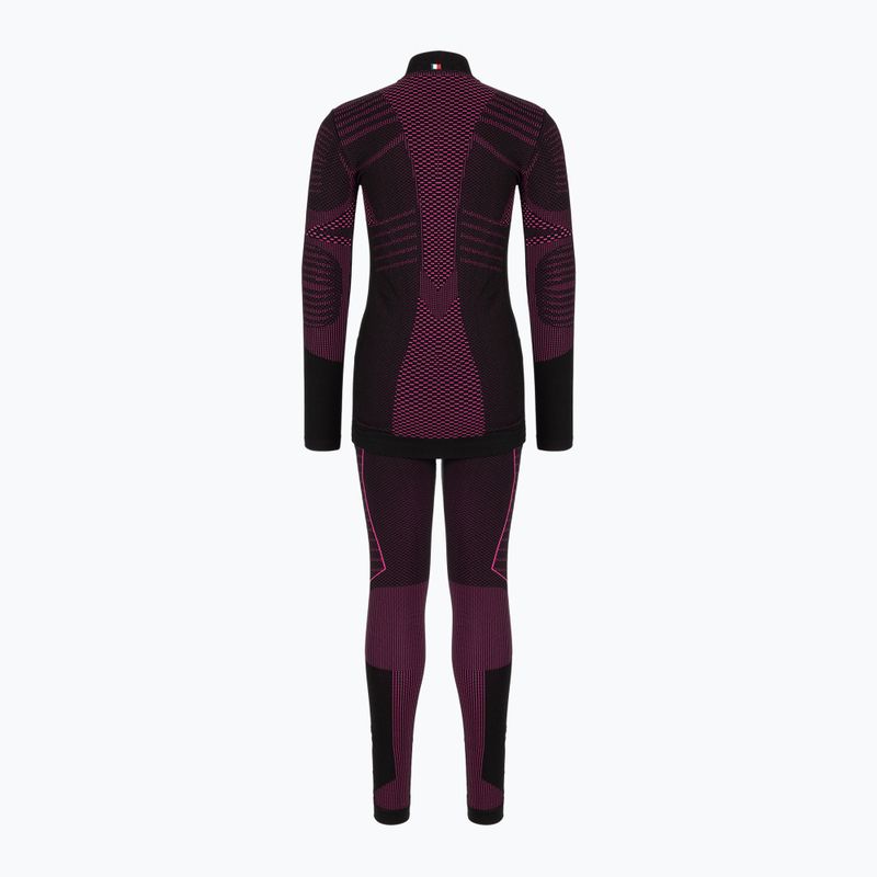 Lenjerie termoactivă pentru copii Mico Extra Dry Kit negru-roză BX02826 2