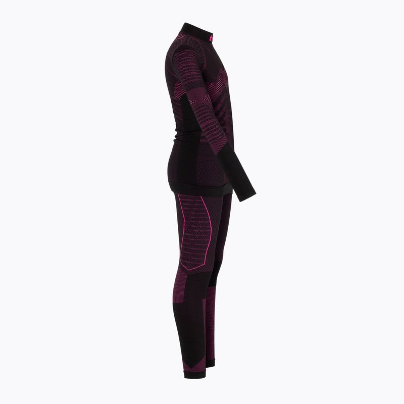 Lenjerie termoactivă pentru copii Mico Extra Dry Kit negru-roză BX02826 3