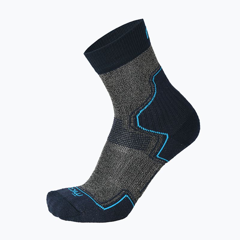 Șosete de trekking Mico Light Weight Extra Dry Hike Crew bleumarin CA03069