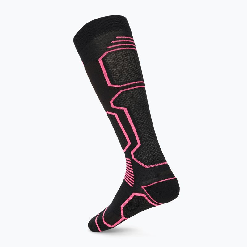 Șosete de schi Mico Medium Weight Warm Control Ski nero fucsia fluo 2