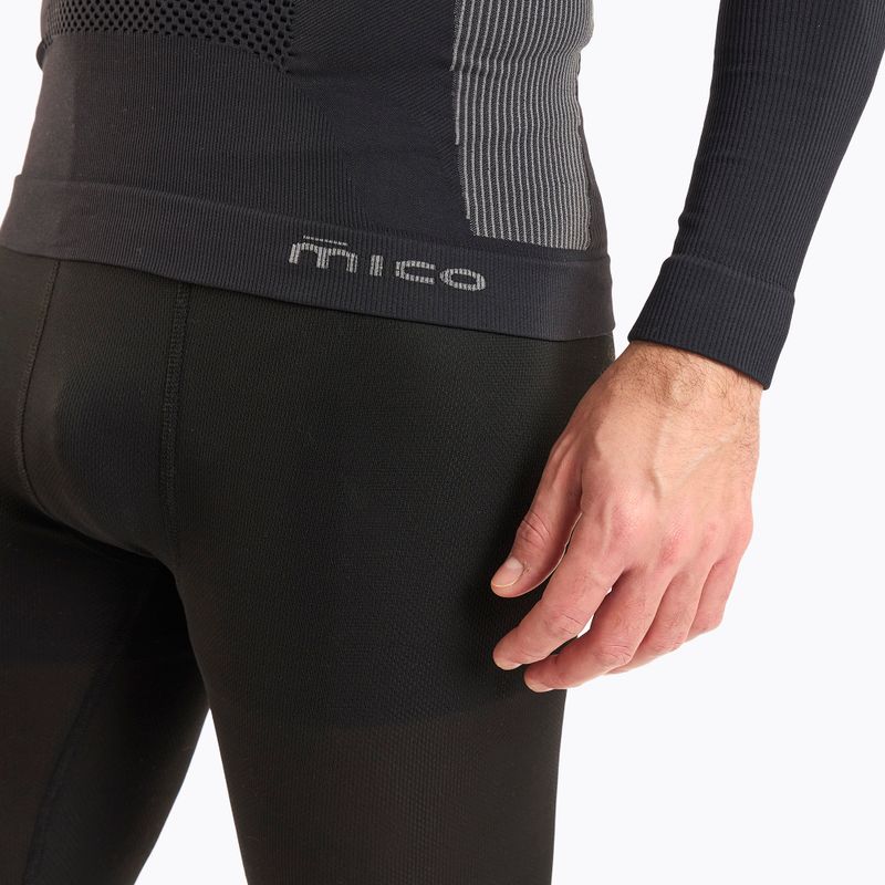 Bluză termică pentru bărbați Mico M1 Mock Neck nero 5