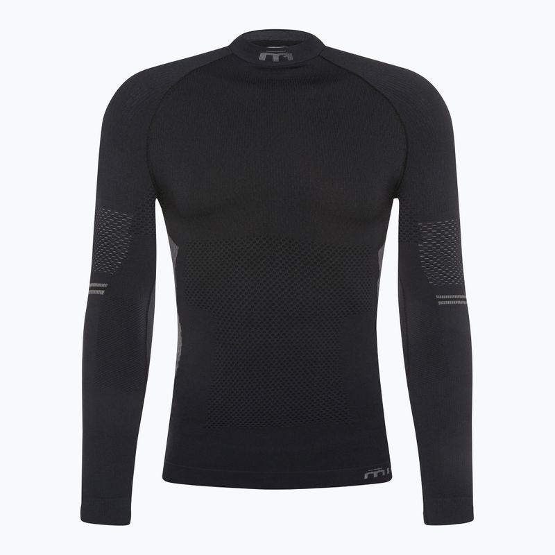 Tricou termic Mico M1 Mock Neck pentru bărbați negru IN07021 6