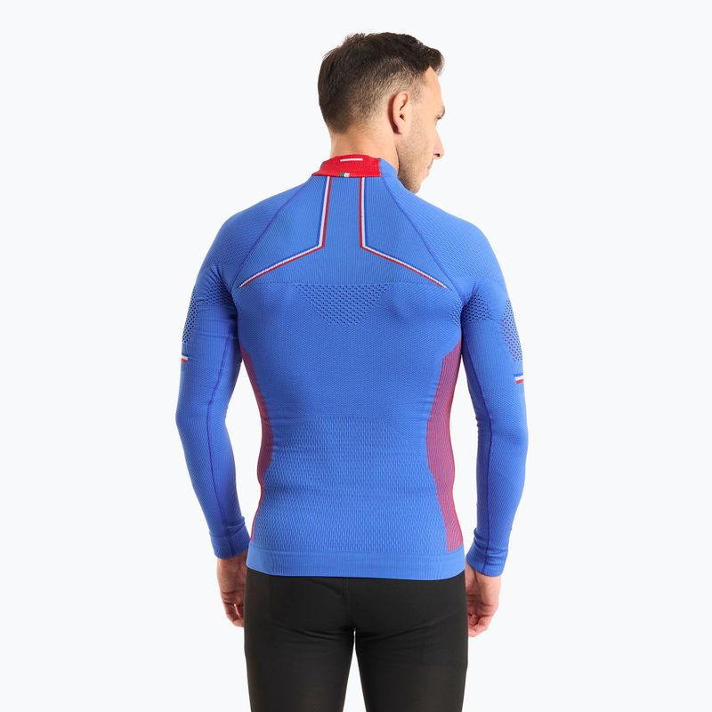 Bluză termică pentru bărbați Mico M1 Mock Neck cobalto 2