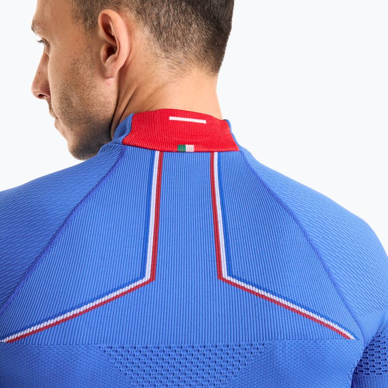 Bluză termică pentru bărbați Mico M1 Mock Neck cobalto 4