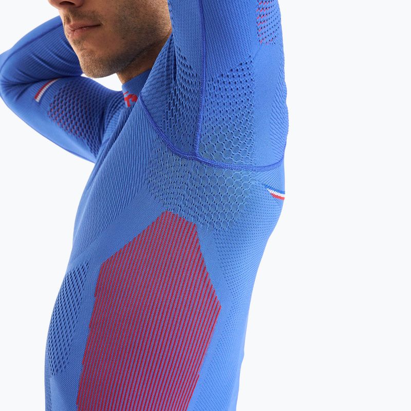 Bluză termică pentru bărbați Mico M1 Mock Neck cobalto 6