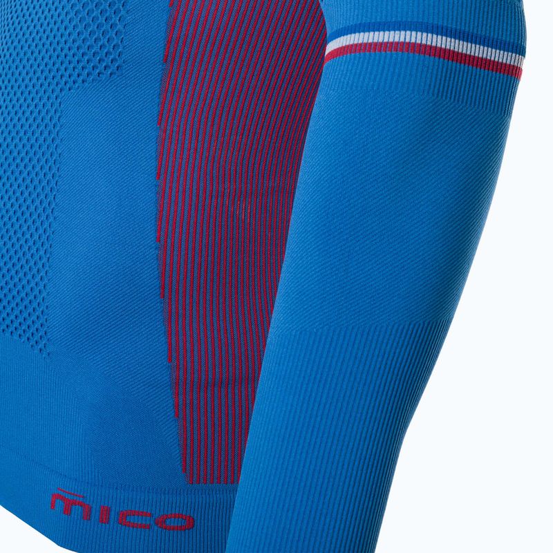 Bluză termică pentru bărbați Mico M1 Mock Neck cobalto 9