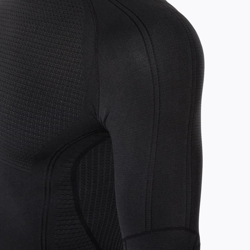 Bluză termică pentru bărbați Mico Odor Zero Round Neck nero 8