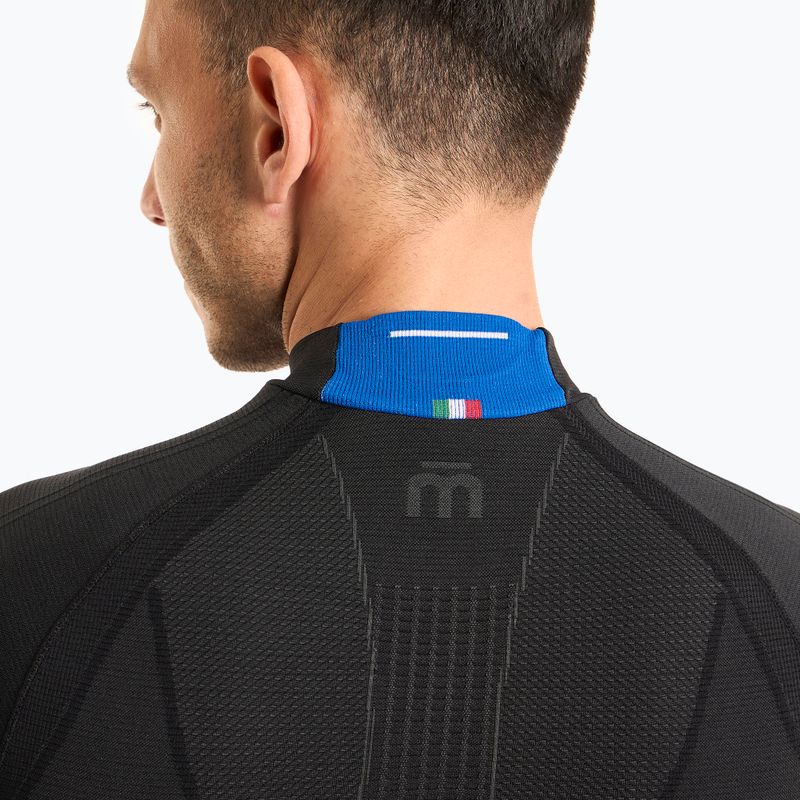 Bluză termică pentru bărbați Mico Odor Zero Mock Neck nero 4