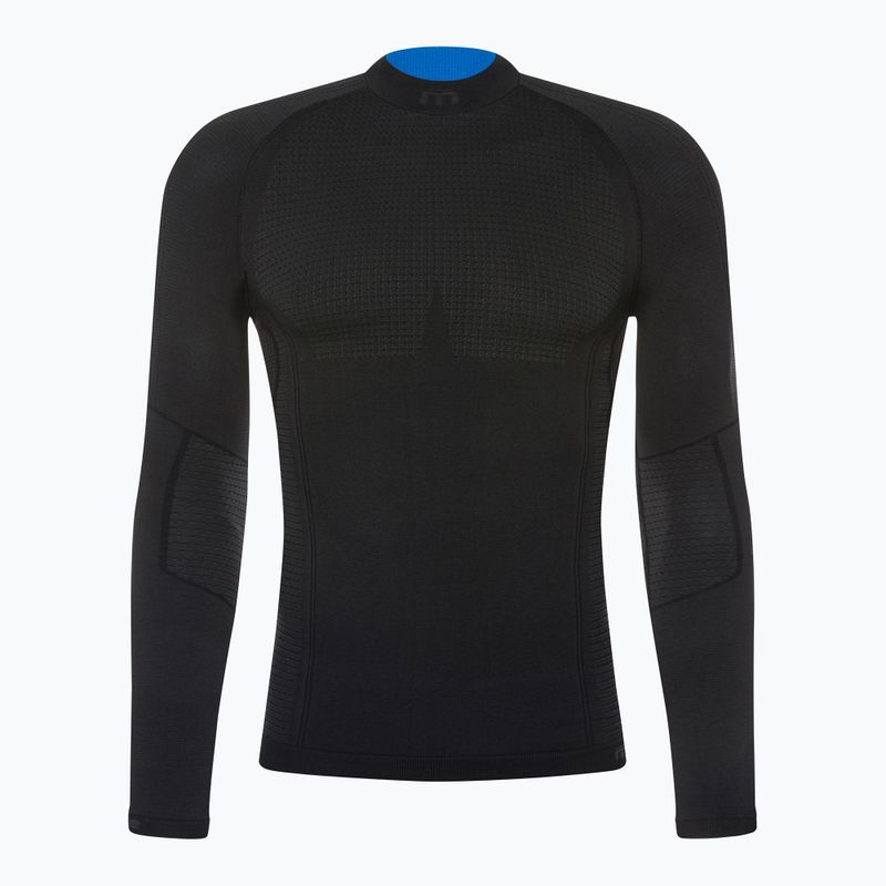 Tricou termic Mico Odor Zero Mock Neck pentru bărbați negru IN01451 6