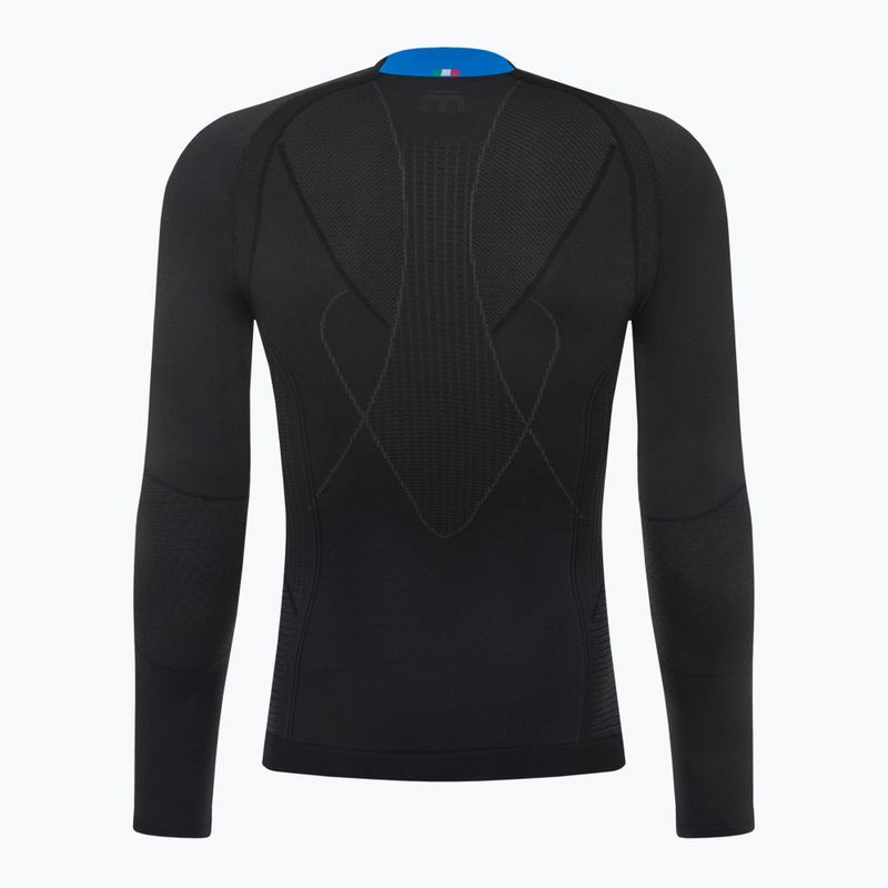 Bluză termică pentru bărbați Mico Odor Zero Mock Neck nero 7
