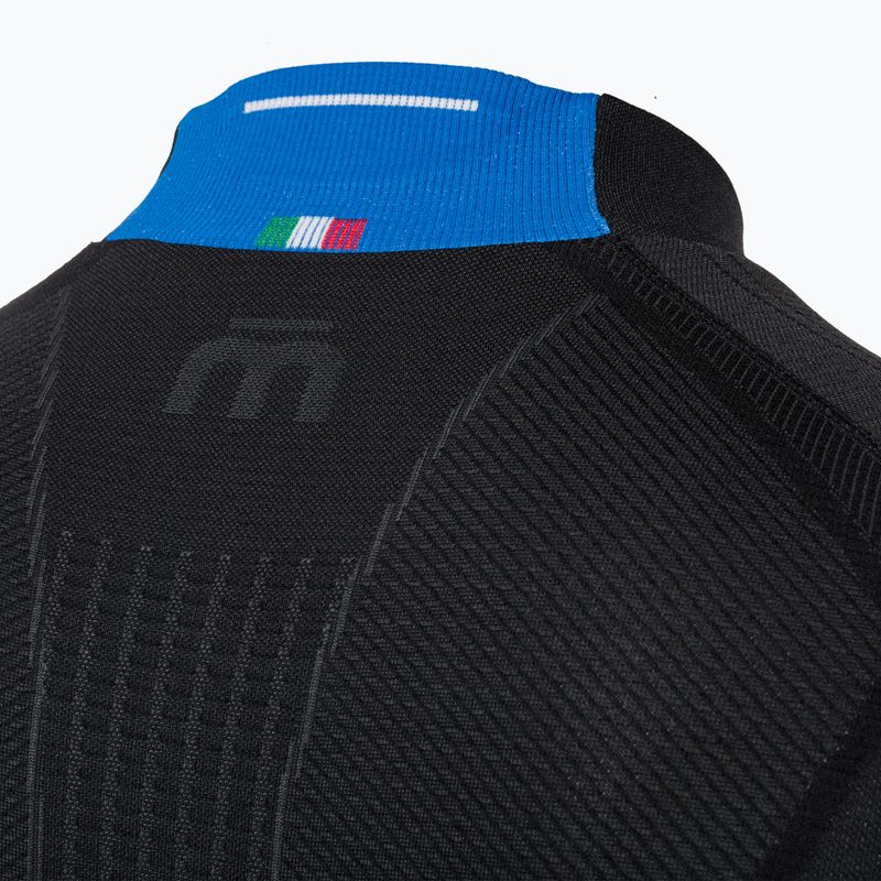 Bluză termică pentru bărbați Mico Odor Zero Mock Neck nero 9
