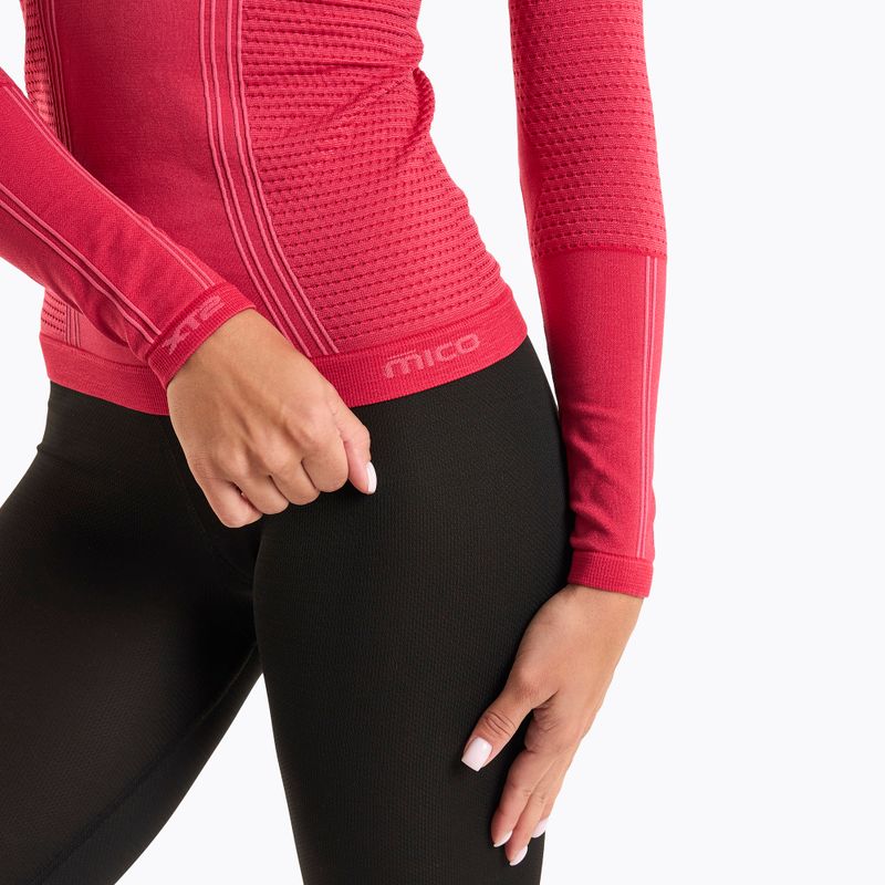 Bluză termică damă Mico Odor Zero Round Neck fresia 4