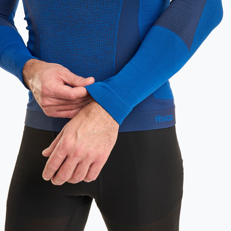 Bluză termică pentru bărbați Mico Warm Control Round Neck piombo 4