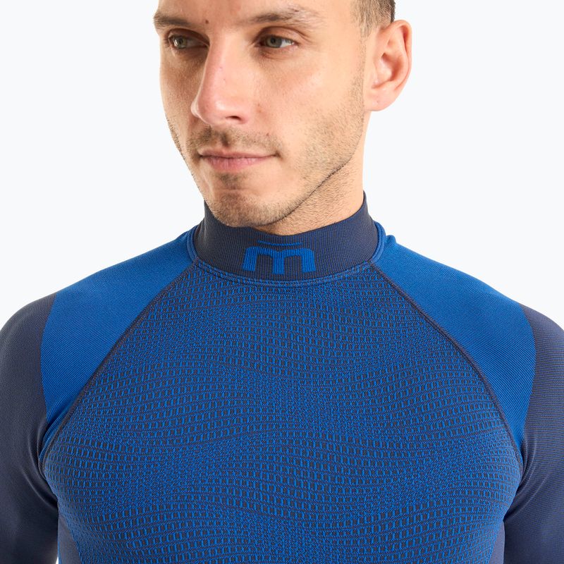 Bluză termică pentru bărbați Mico Warm Control Mock Neck piombo 3